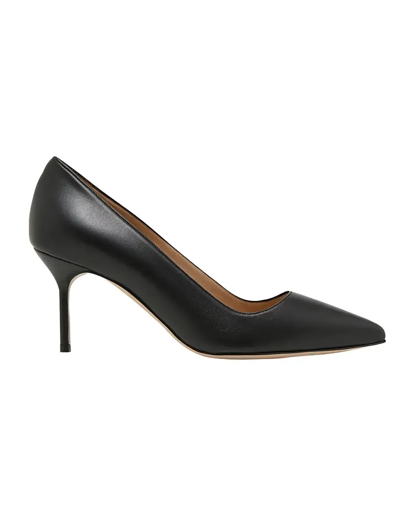 Manolo Blahnik BB 70mm Lambskin Stiletto Pumps