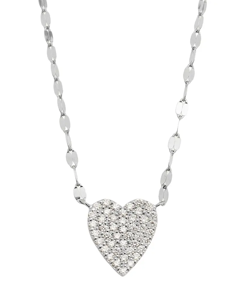 Lana 14K Gold Flawless Small Diamond Heart Pendant Necklace