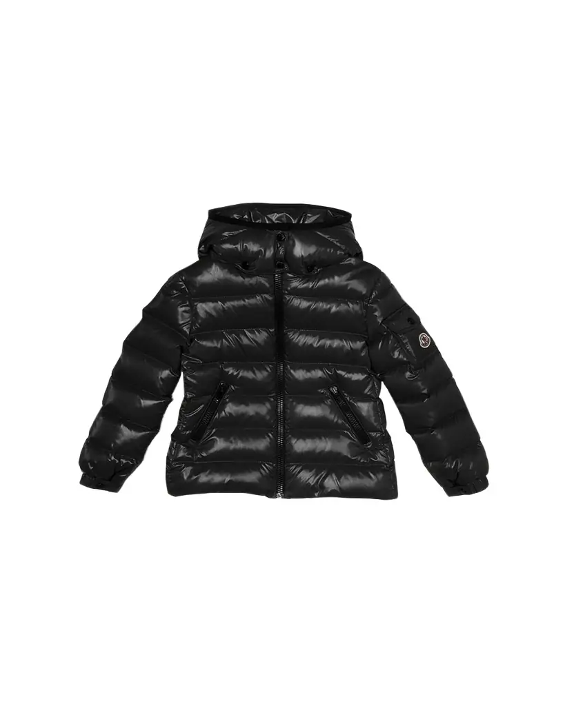 Moncler Girl's Bady Quilted Logo Jacket, Size -14