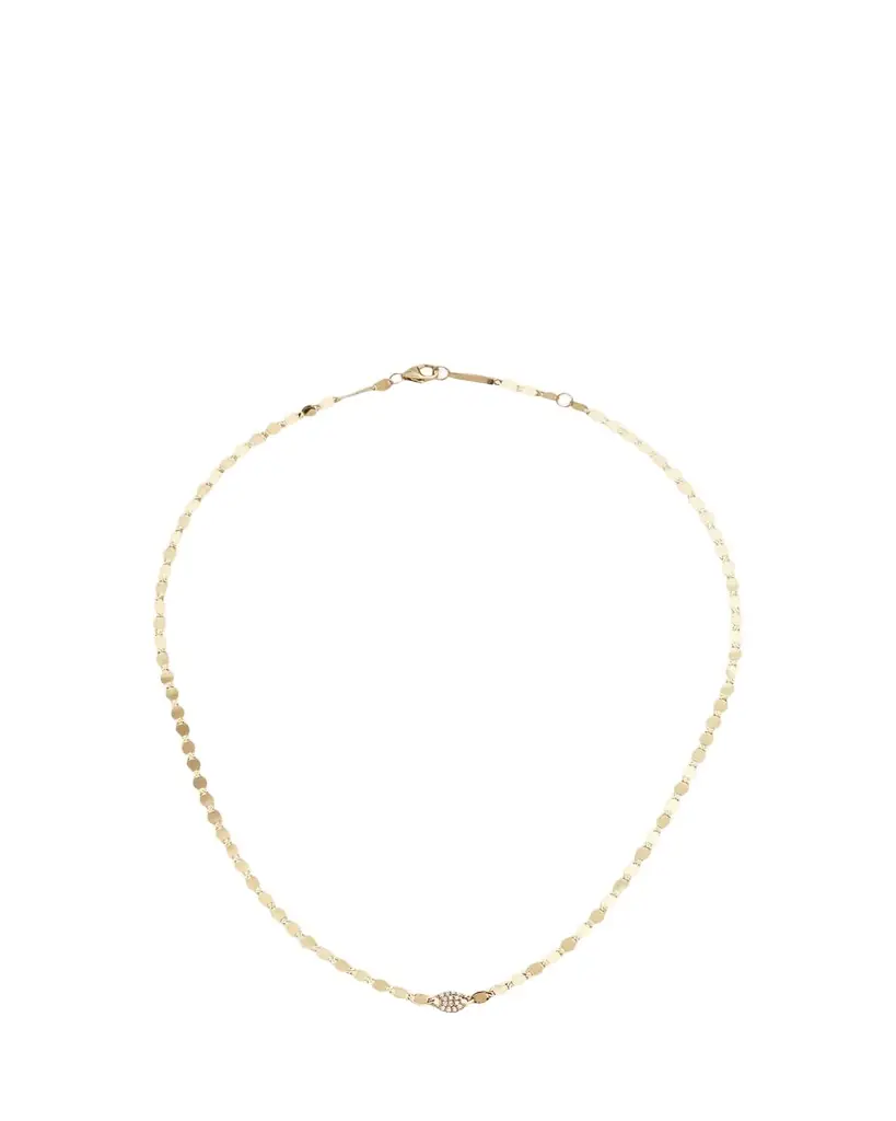 Lana 14K Gold Diamond Disc Necklace