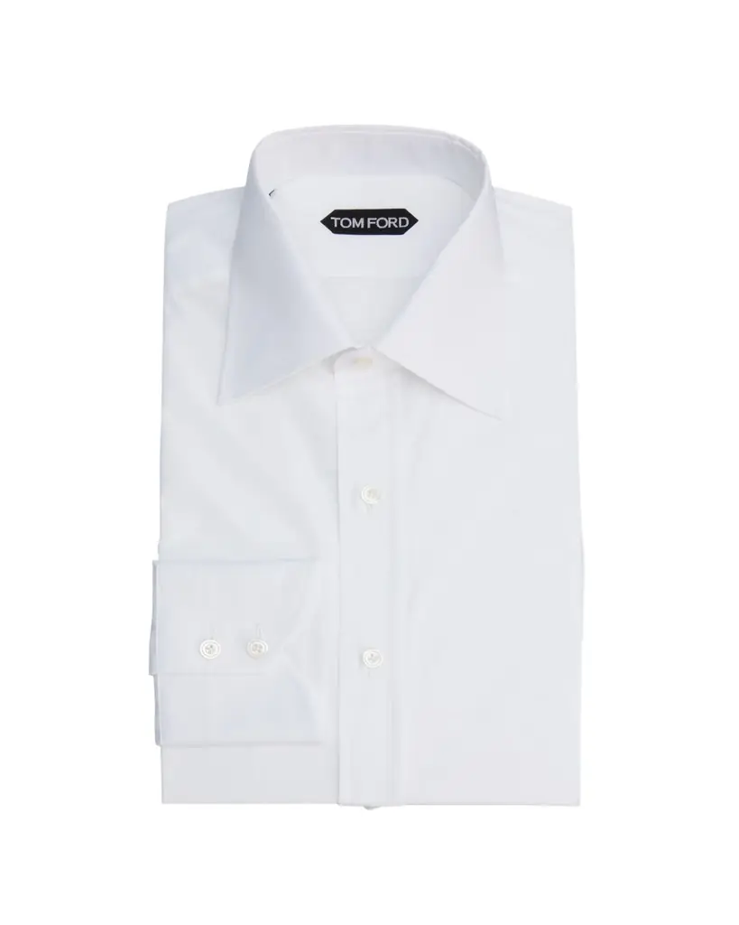 TOM FORD Men's Point Collar Dress Shirt