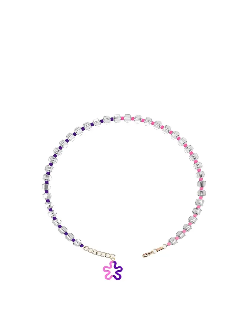 Bea Bongiasca B Multi Beaded Necklace with Rock Crystal