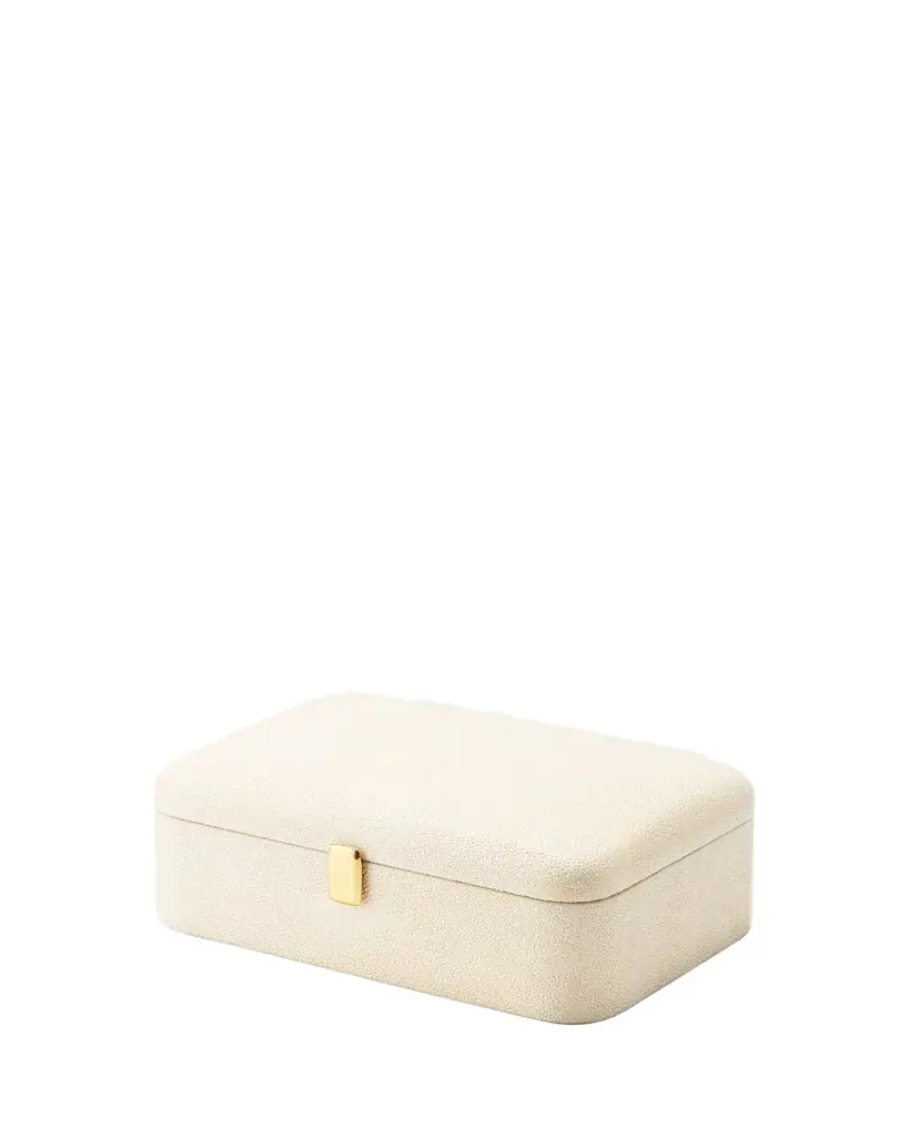 AERIN Abella Faux Shagreen Small Jewelry Box