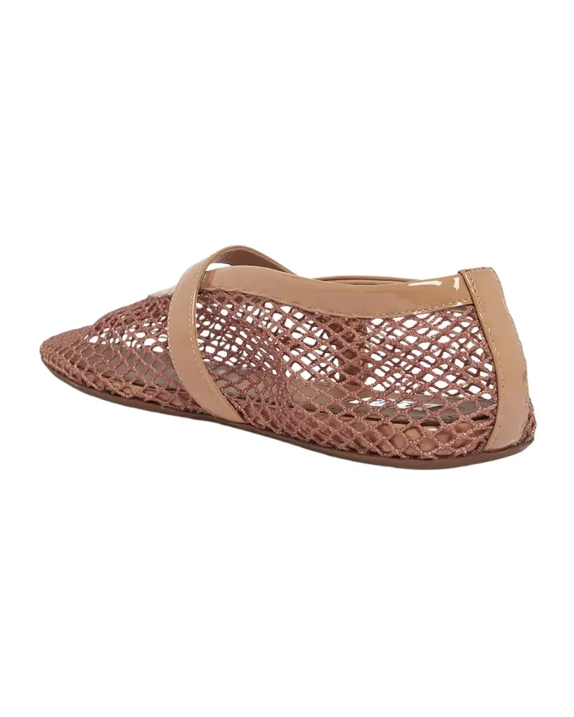 ALAIA Mesh Mary Jane Ballerina Flats