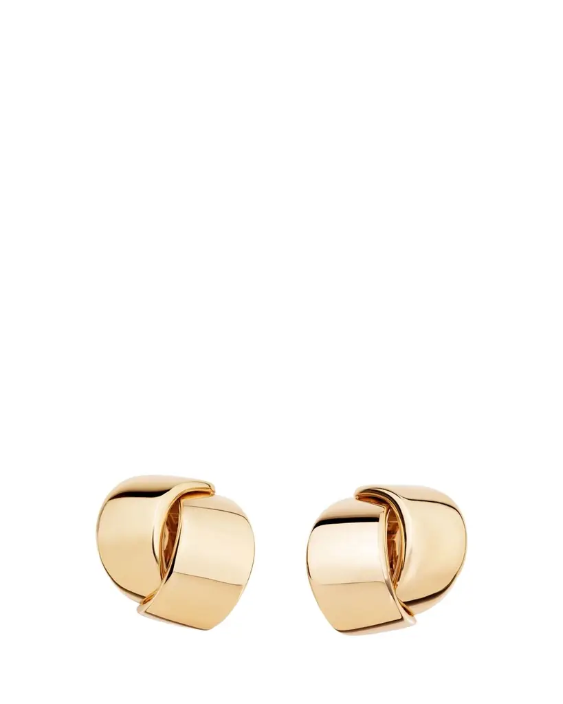 Vhernier 18K Rose Gold Abbracio Clip-On Earrings