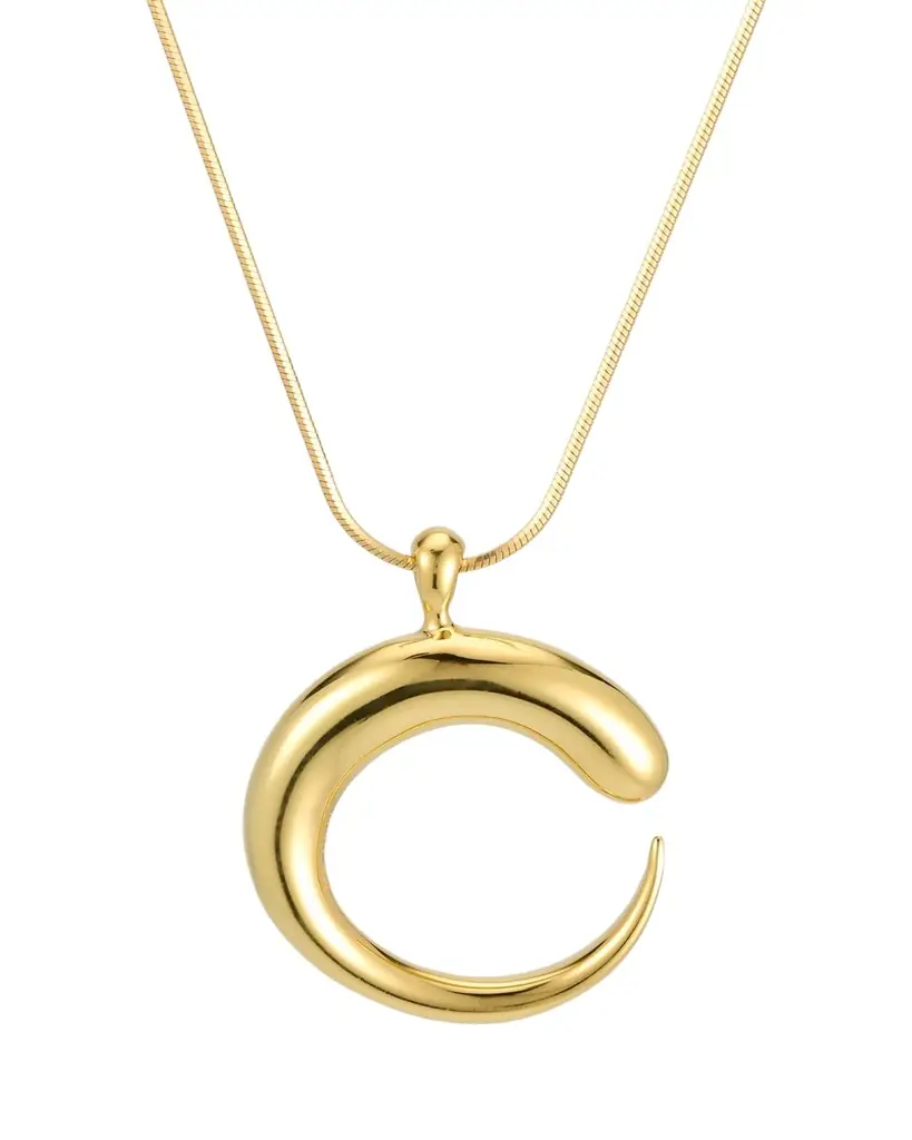 KHIRY Khartoum II Pendant in Nude Polished 18K Gold Vermeil