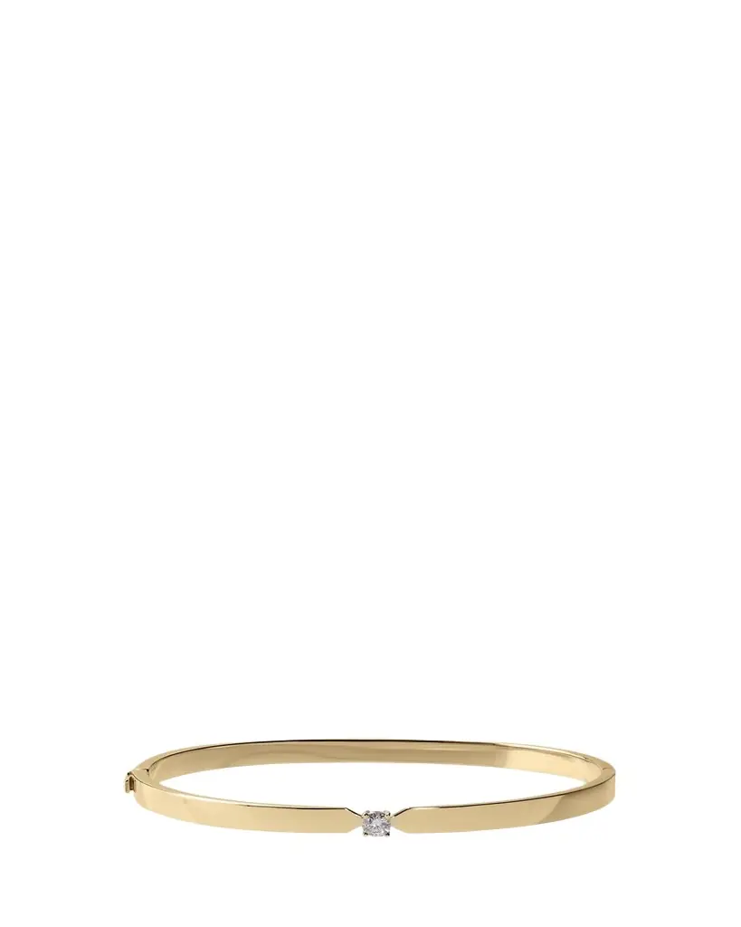 Lana 14K Gold Vanity Solo Faux Tension Diamond Bangle