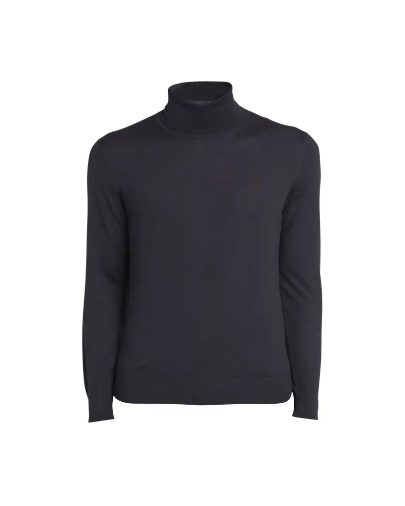 ZEGNA Men's Casheta Cashmere-Silk Turtleneck Sweater