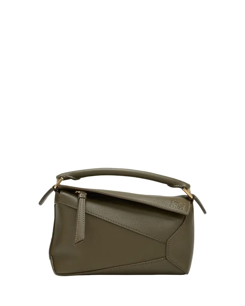 Loewe x Paula's Ibiza Puzzle Edge Mini Top-Handle Bag in Leather