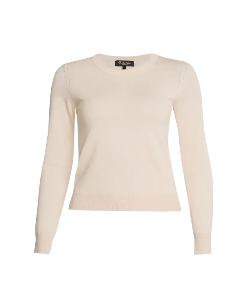Loro Piana Long-Sleeve Cashmere Sweater