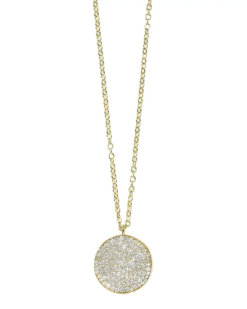 Ippolita Medium Flower Pendant Necklace in 18K Gold with Diamonds