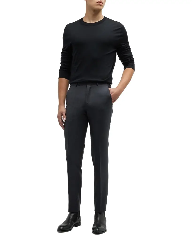 ZEGNA Men's Trofeo Slim-Straight Trousers