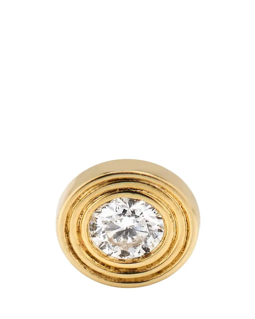 Sydney Evan 14k Fluted Diamond Stud Earring, Single