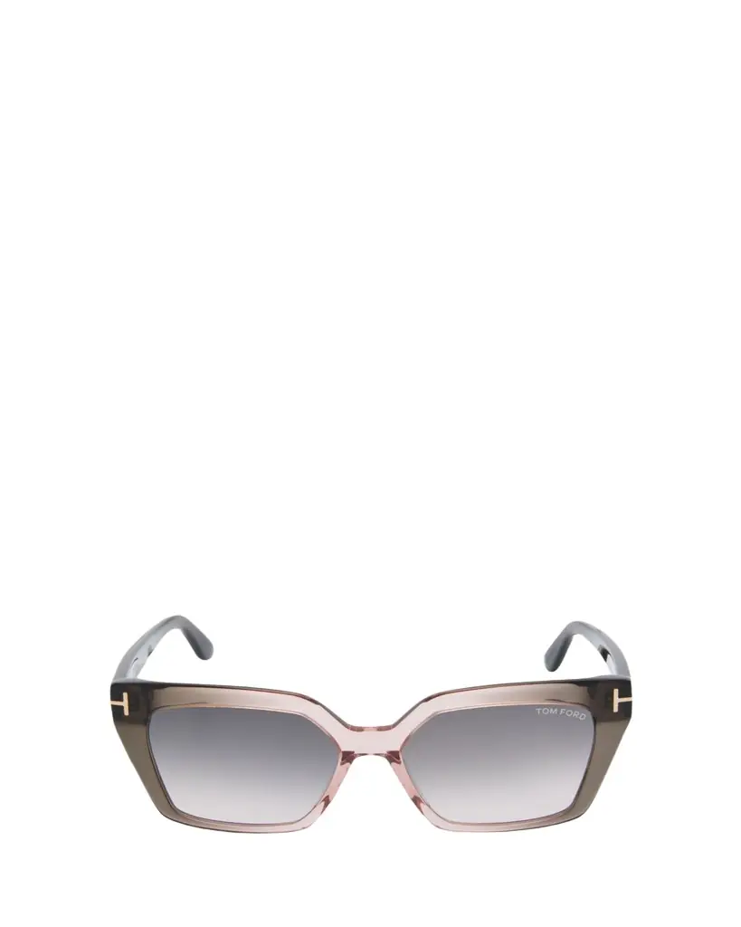 TOM FORD Winona Transparent Two-Tone Acetate Cat-Eye Sunglasses