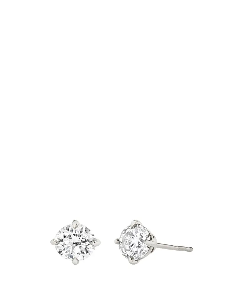 VRAI Brilliant Round Solitaire Lab Created/ Created Diamond Stud Earrings
