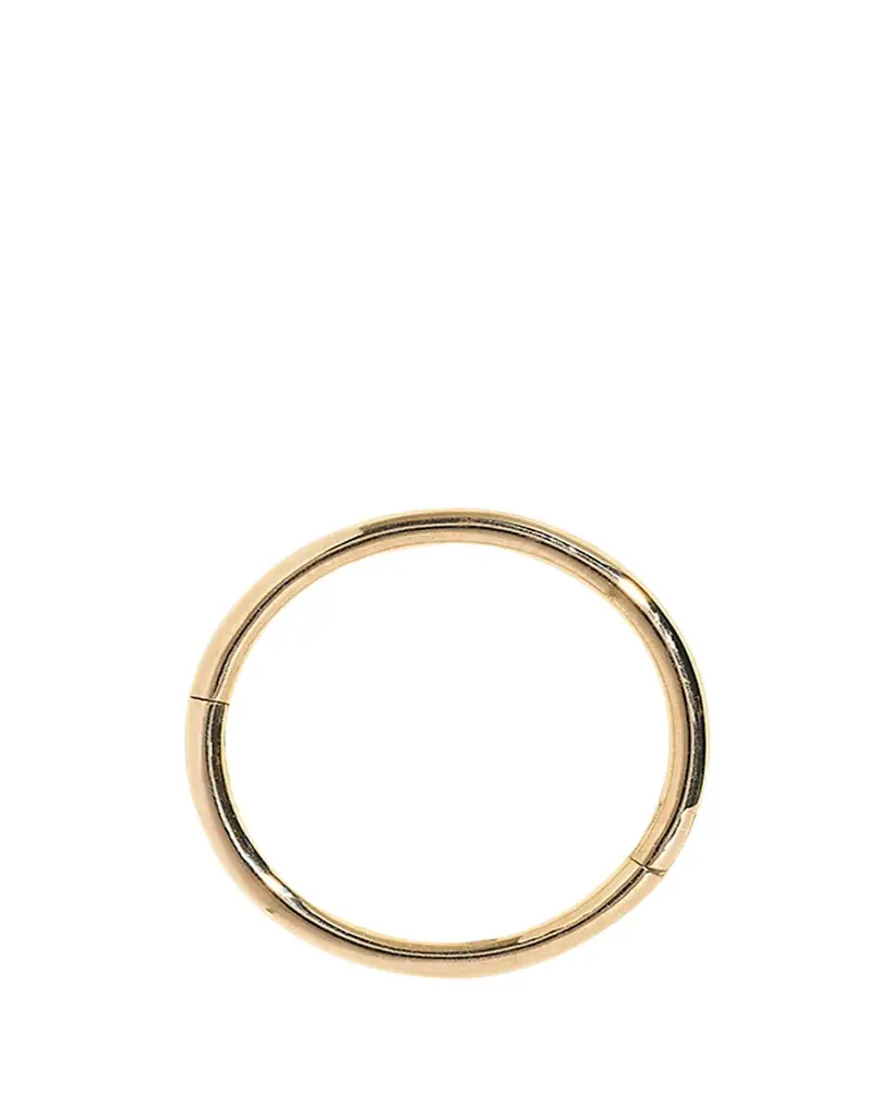 Pamela Love 12mm 14k Yellow Gold Plain Clicker Huggie Earring