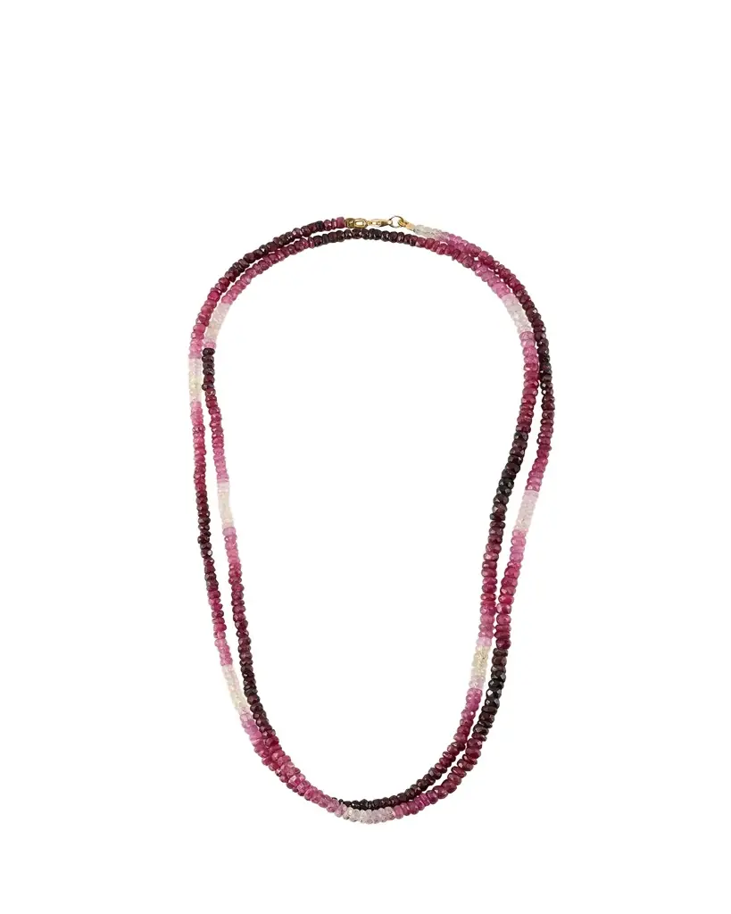 JIA JIA Ombre Ruby Sapphire Long Necklace