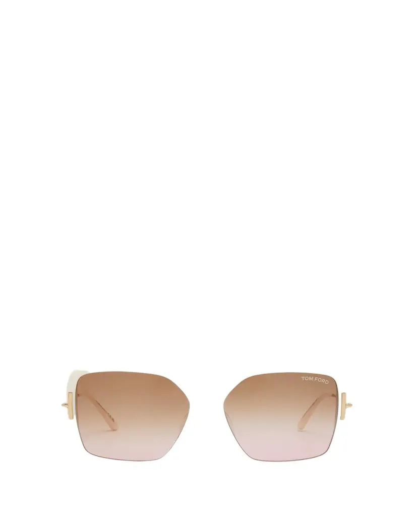 TOM FORD Joanna Amber Acetate Butterfly Sunglasses