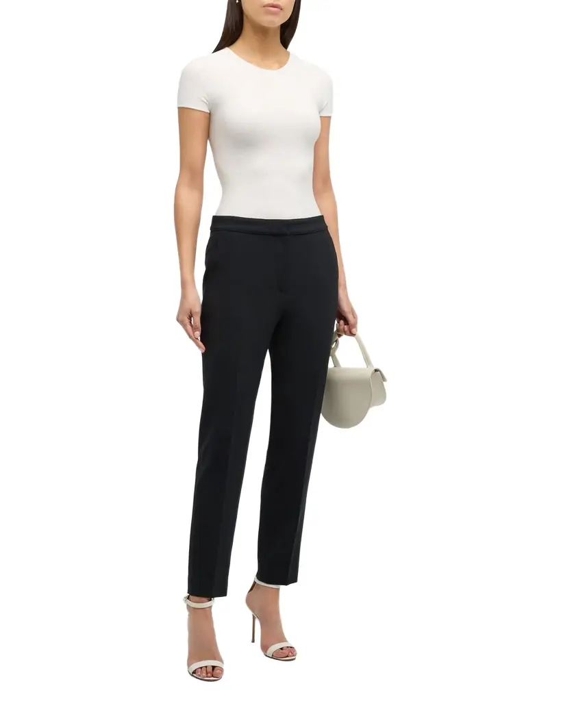 Giorgio Armani Scoop-Neck Short-Sleeve Ribbed Tee