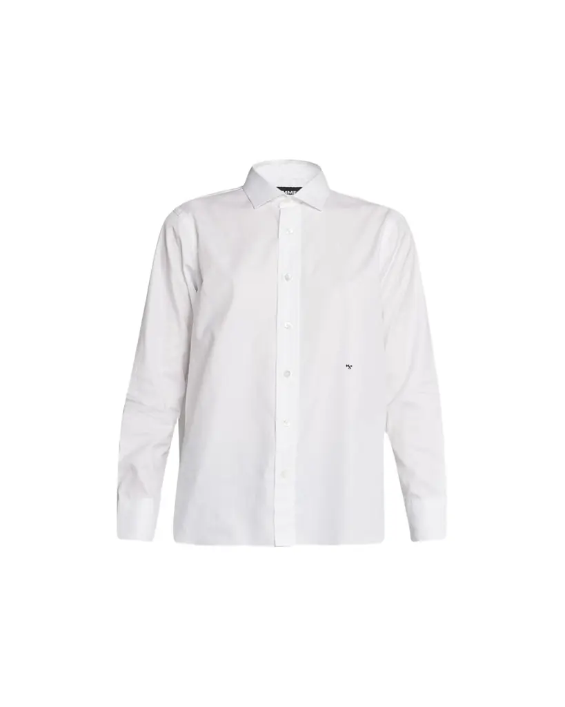 HOMMEGIRLS Classic Button-Up Cotton Shirt