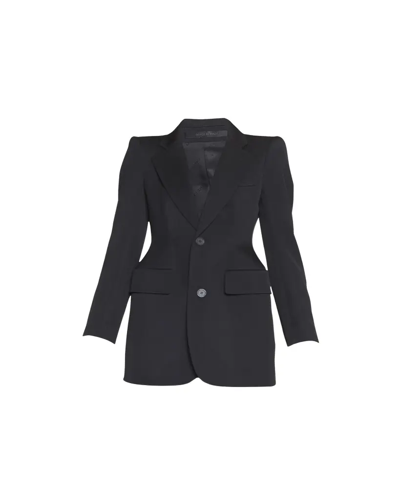 Balenciaga Hourglass Wool Blazer Jacket