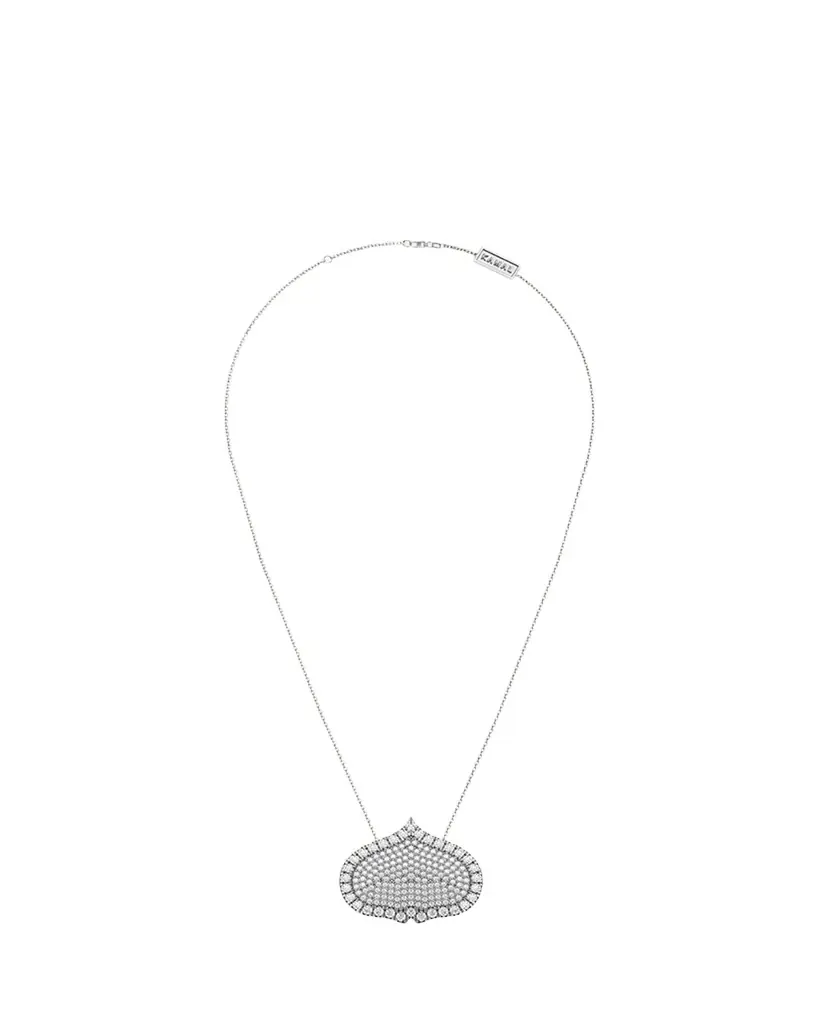 KAMAL Eye Adore Diamond Pave Pendant Necklace, 25mm