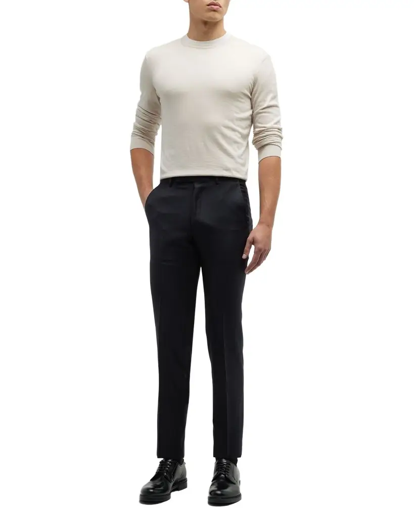 ZEGNA Men's Trofeo Slim-Straight Trousers