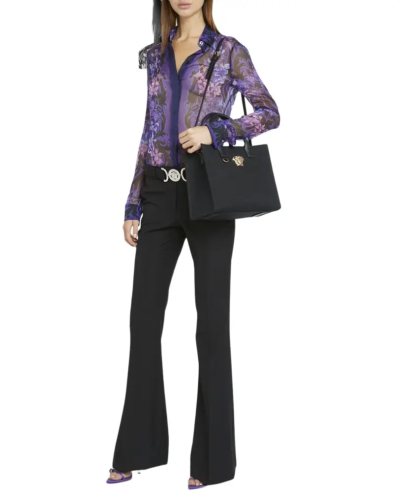 Versace La Medusa Mini Canvas Tote Bag
