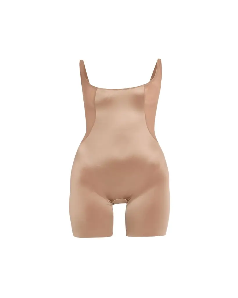 Spanx Open-Bust Mid-Thigh Shaping Bodysuit