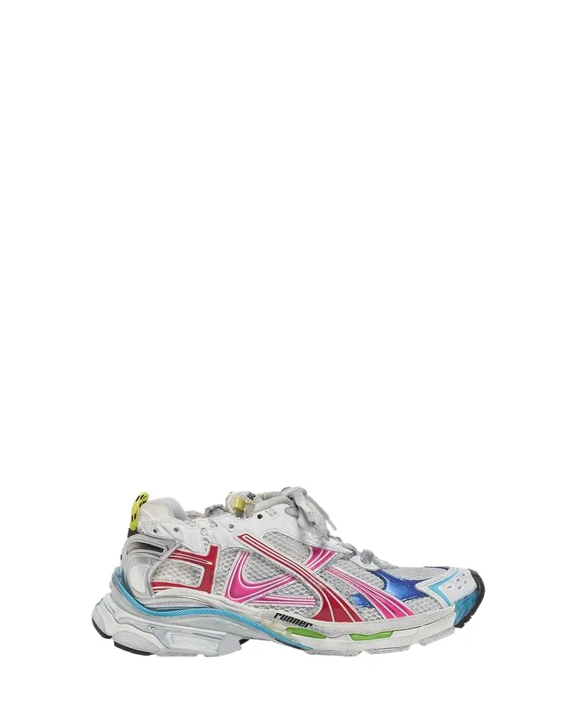 Balenciaga Men's Multicolor Mesh Runner Sneakers