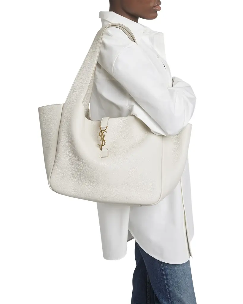Saint Laurent Le 5 À 7 Bea YSL Tote Bag in Deer Leather