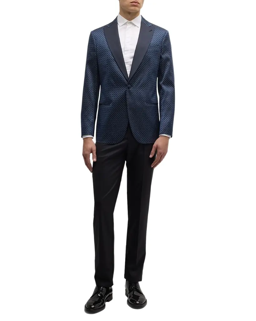 Giorgio Armani Men 's Silk Jacquard Blazer