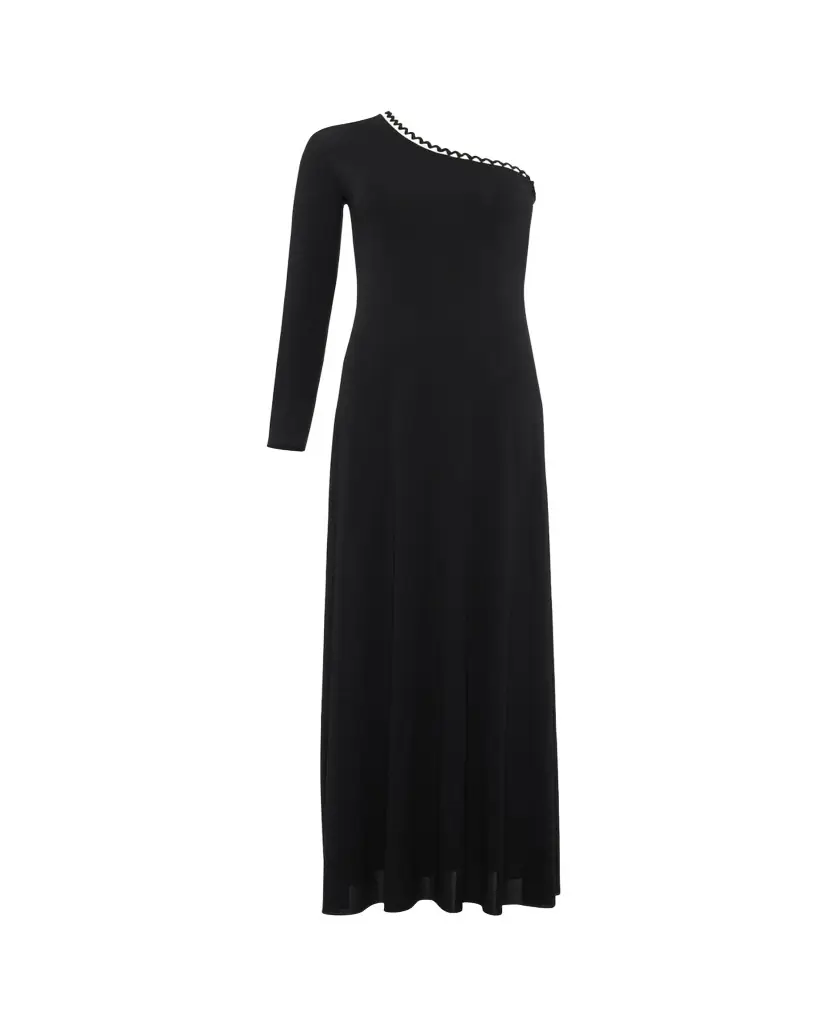 Eres Play One-Shoulder Ric Rac-Trim Long Dress