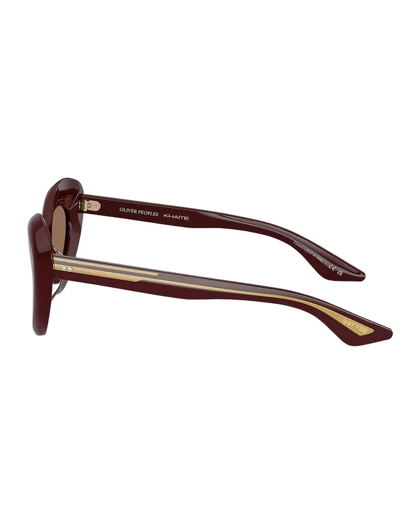 KHAITE x Oliver Peoples Bold Acetate Oval Sunglasses