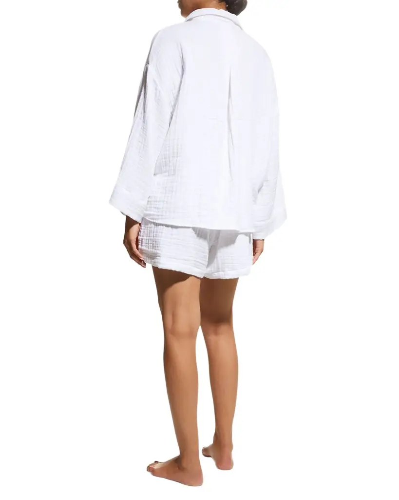 Pour Les Femmes Angel Gauze Short Pajama Set