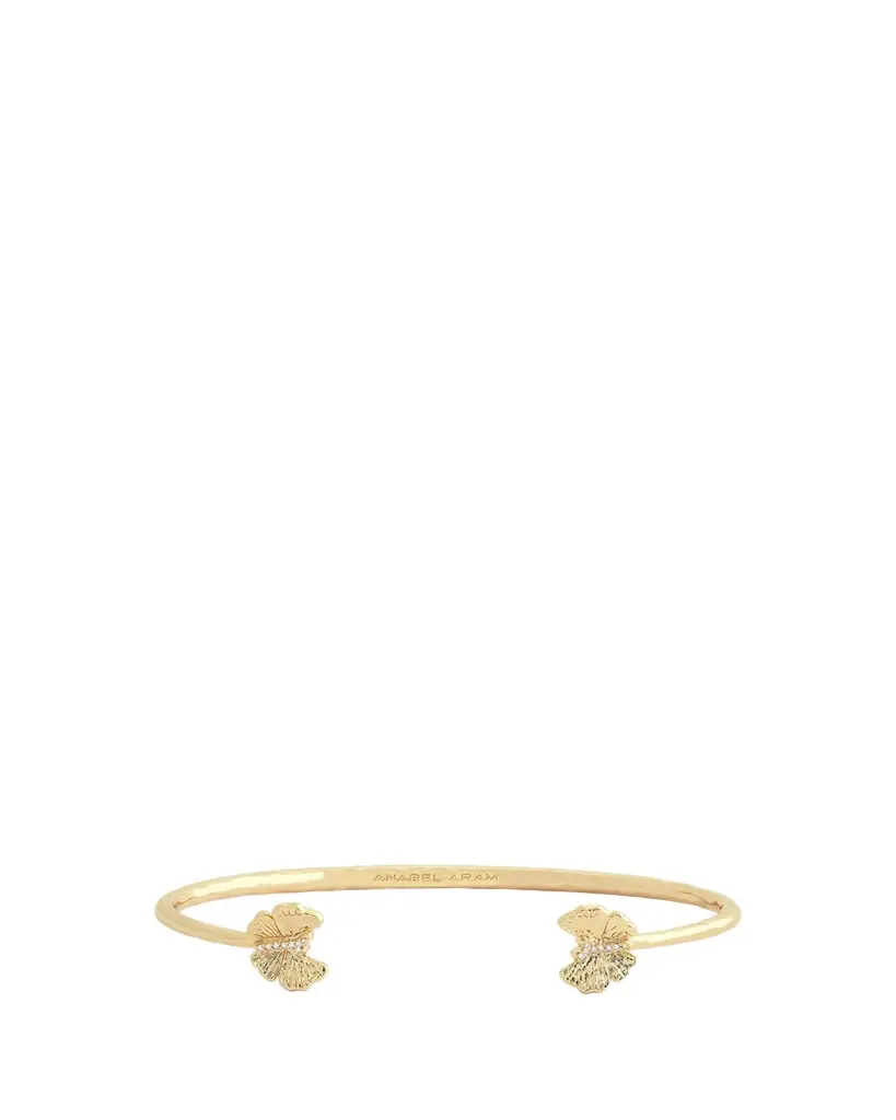 Anabel Aram Jewelry Cubic Zirconia Butterfly Bangle Bracelet