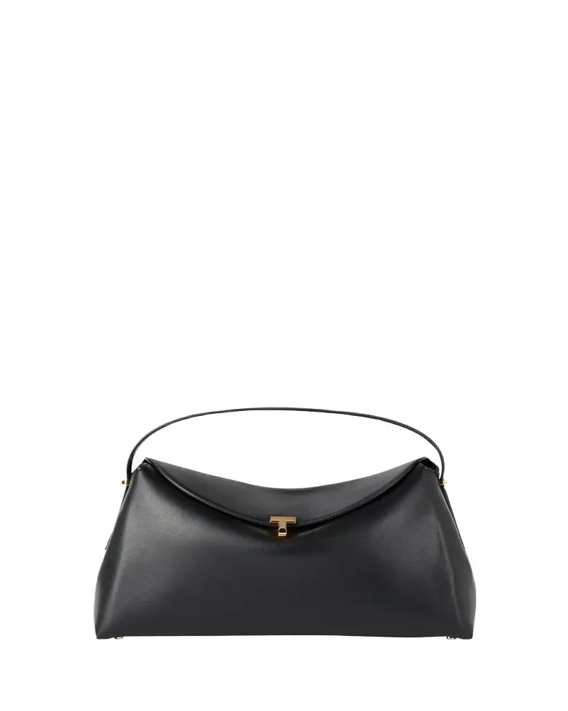 Toteme T Lock Flap Leather Shoulder Bag