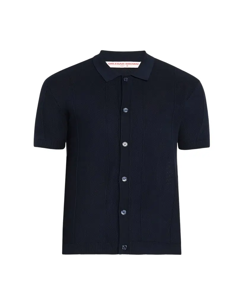 Orlebar Brown Men's Tiernan Mercerized Pique Button-Down Shirt