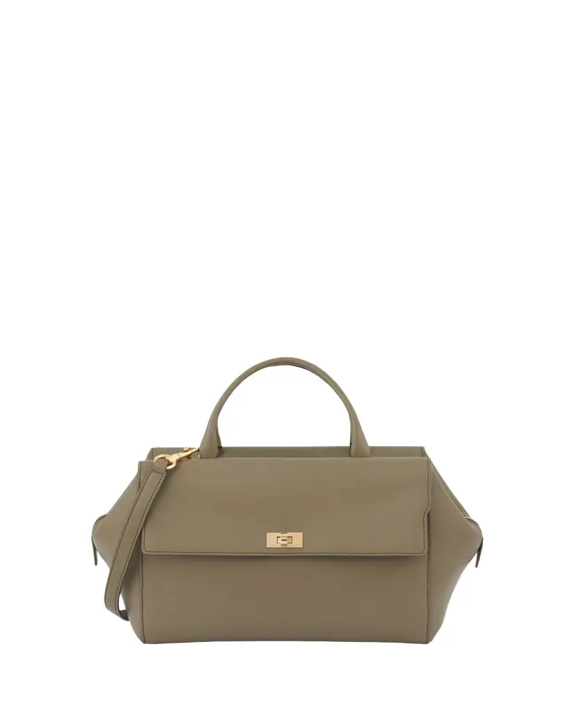 Anya Hindmarch Seaton Zip Leather Satchel Bag