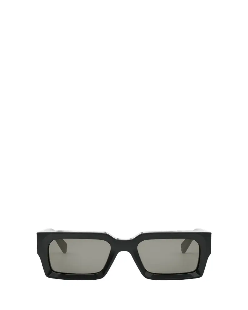 Celine Bold 3 Dots Beveled Acetate Rectangle Sunglasses