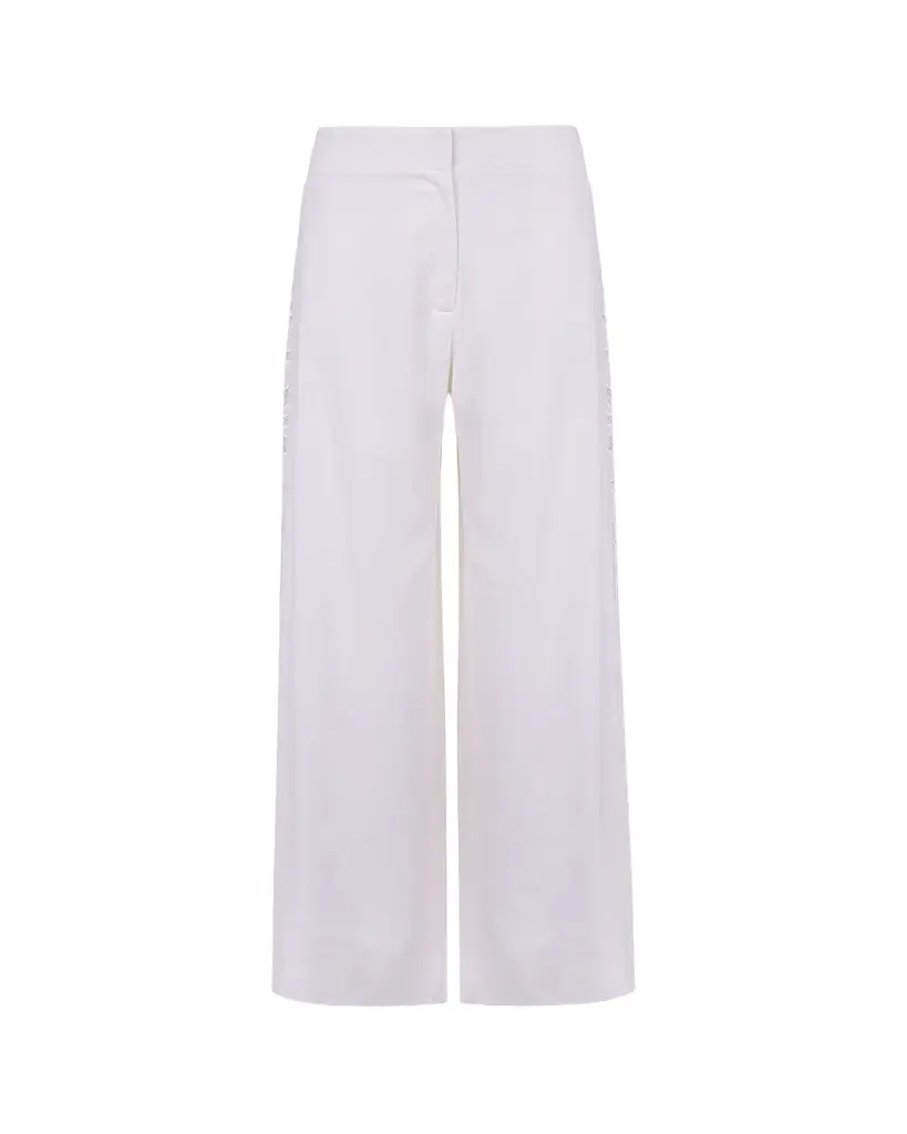 Vix Solid Bree Geometric Embroidered Pants