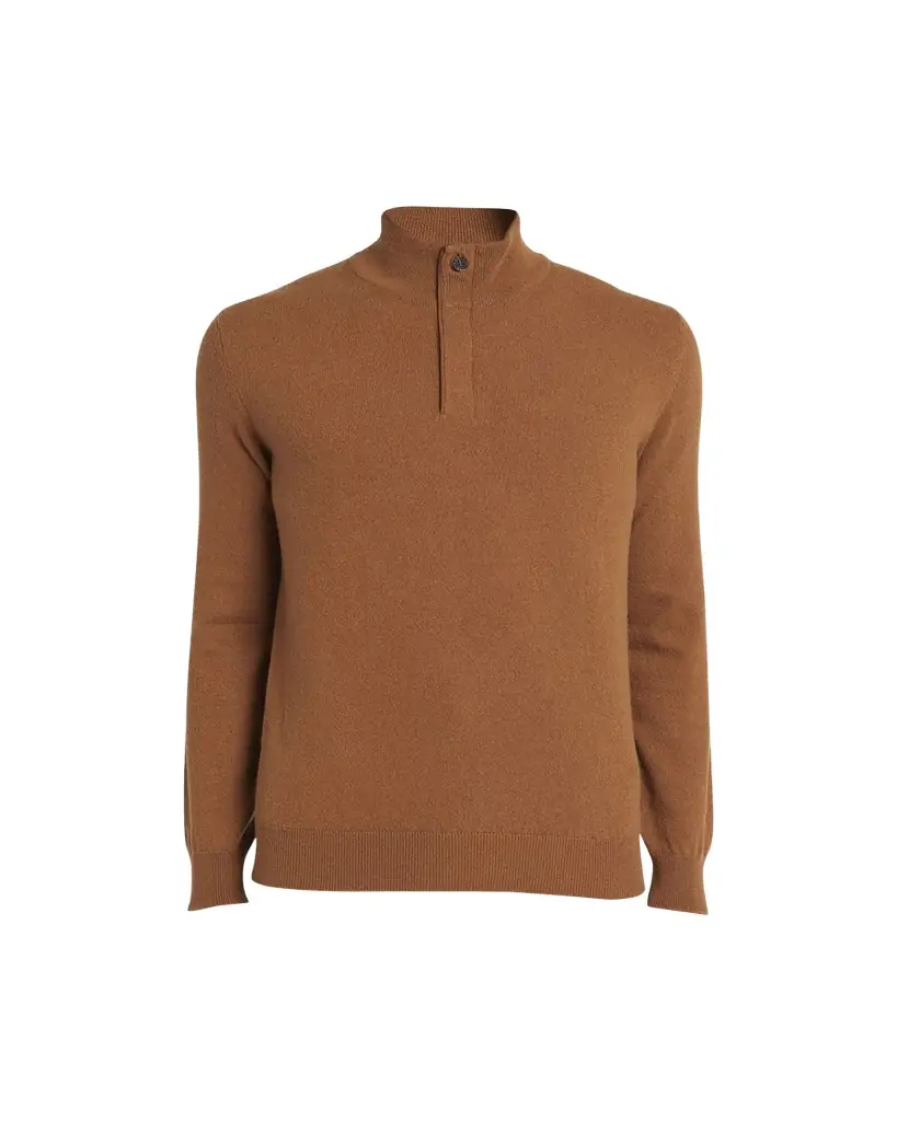 ZEGNA Men's Cashmere Quarter-Zip Sweater