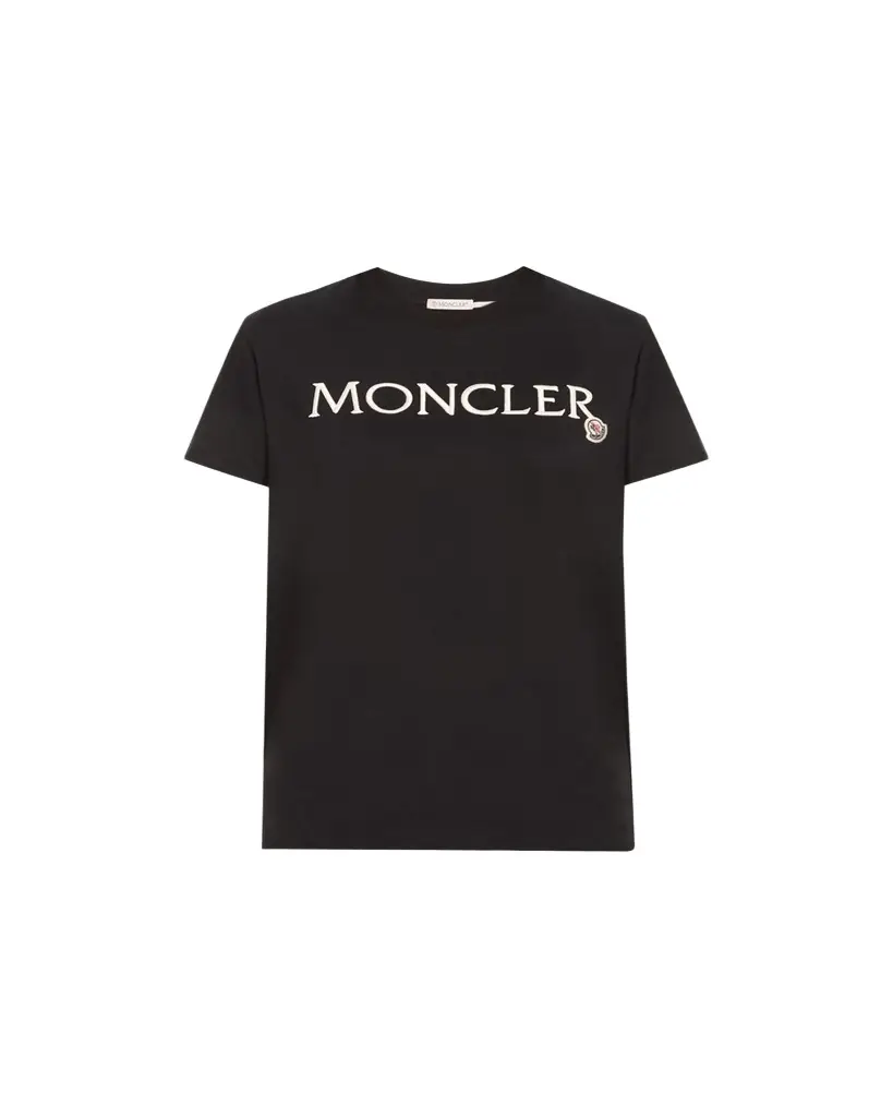Moncler Embroidered Logo Short-Sleeve T-Shirt
