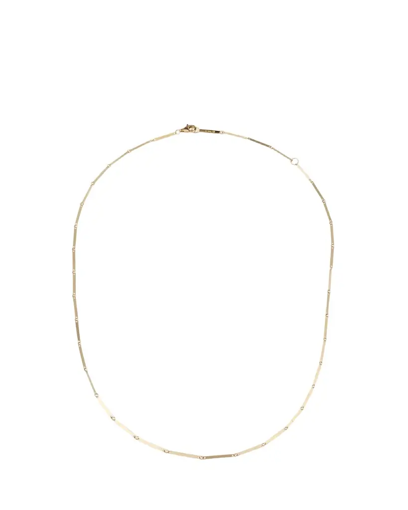 Lana 14K Yellow Gold Laser Rectangle Chain Necklace, 18"