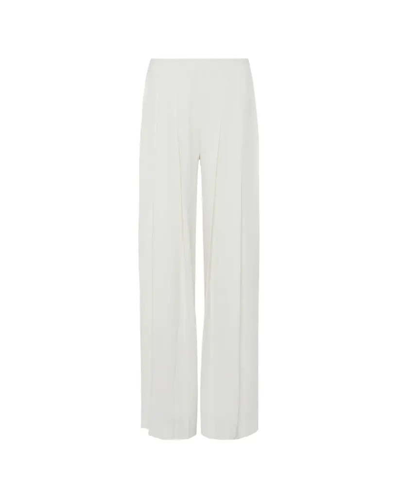 L'Agence Nova Mid-Rise Wide-Leg Pleated Pants