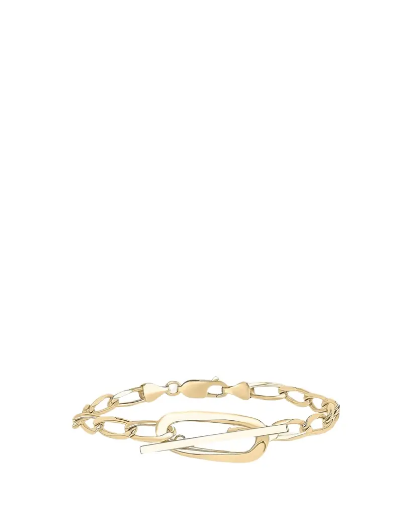 Lana 14K Gold Biography Wrap Toggle Bracelet