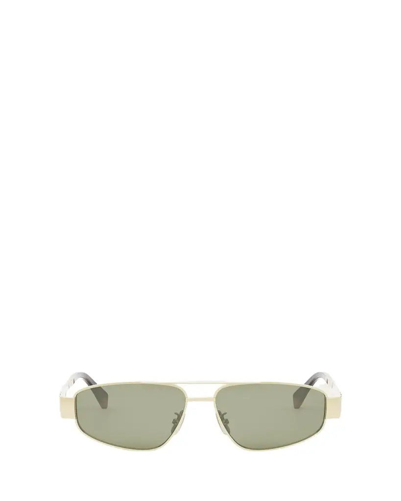 Celine Triomphe Metal Aviator Sunglasses