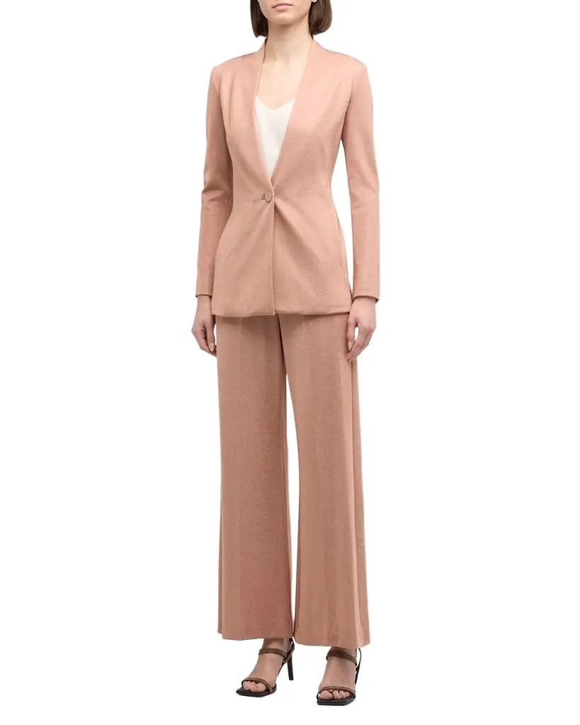 Giorgio Armani Lurex Bonded Jersey Trousers
