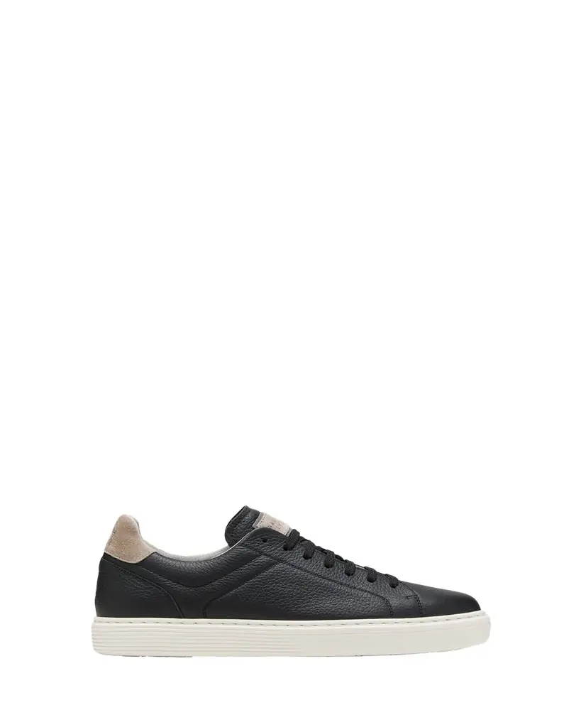 Brunello Cucinelli Men's Grained Calfskin Low-Top Sneakers