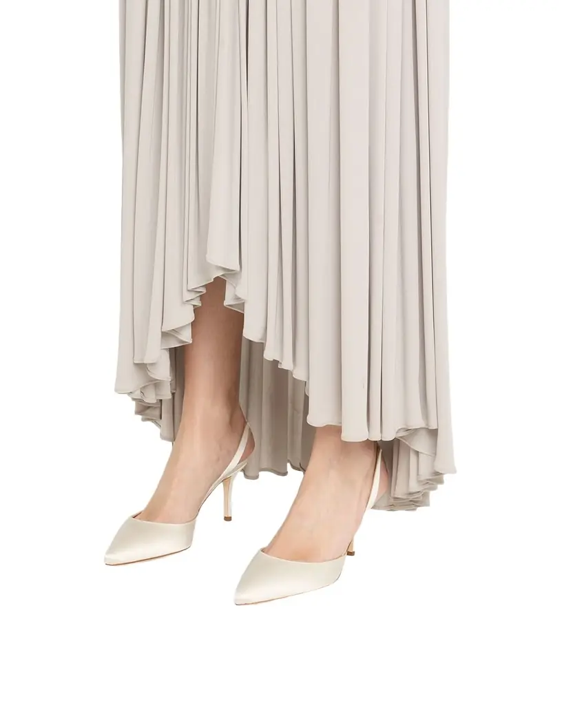 Manolo Blahnik 70mm Carolyne Satin Slingback Pumps - Women's Shoes